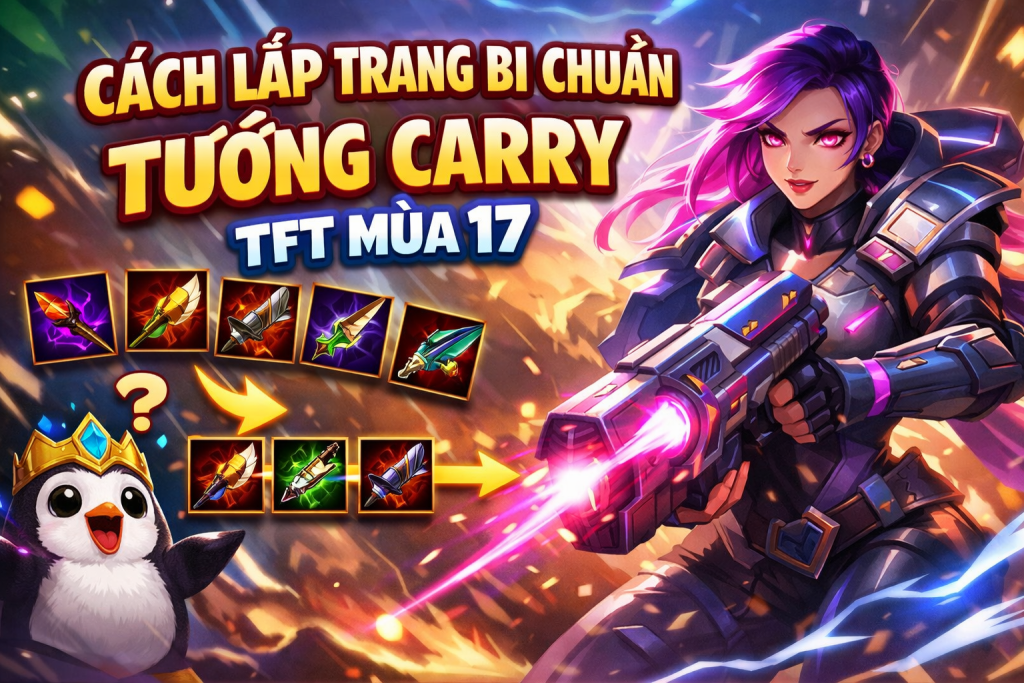 Cách Lắp Trang Bị Chuẩn Tướng Carry TFT Mùa 17